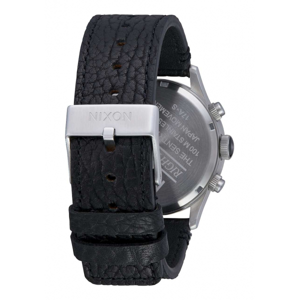 Sentry Chrono Leather Spare Part Black / Gunmetal / Black Band