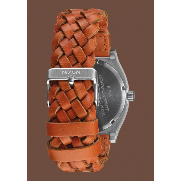 Time Teller Spare Part Dark Copper / Saddle Woven Band